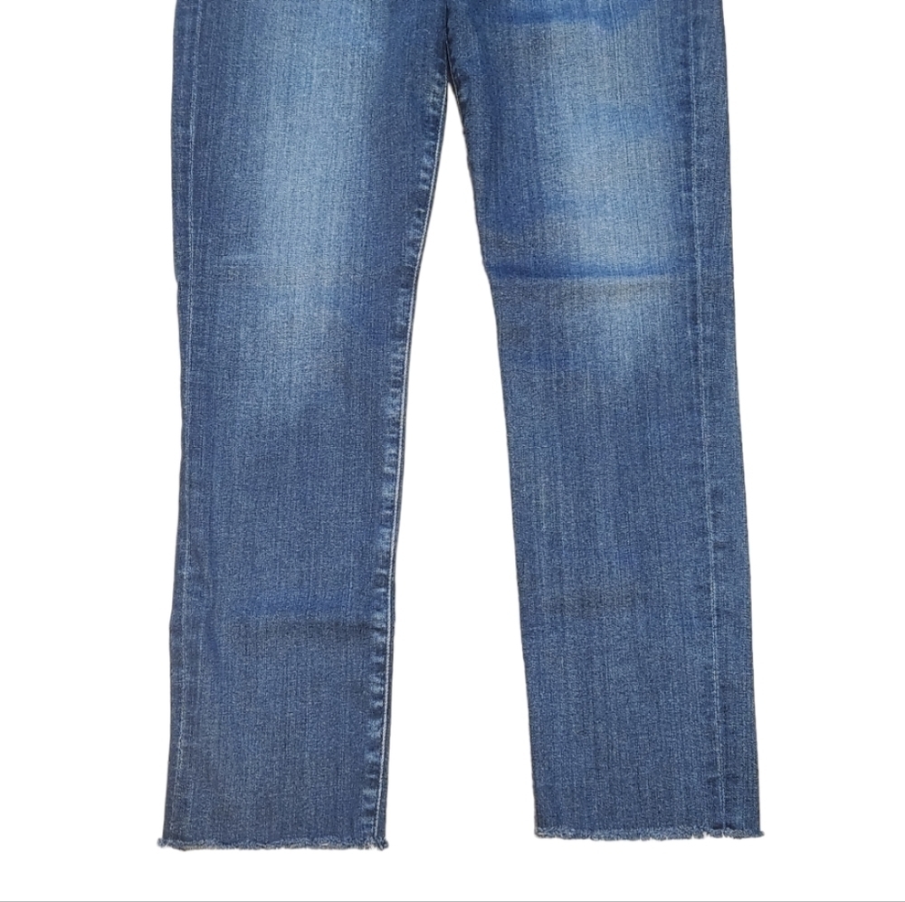 Agolde Women's Sophie Skinny Frayed Hem Denim Blue Jeans, Size 27 - Picture 9 of 16